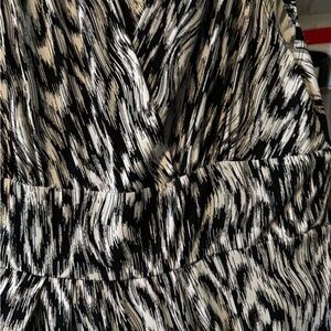 Black and Cream Abstract Print jumpsuit